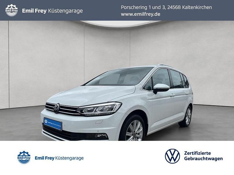 Weiß Gebraucht 2022 VW Touran Highline Van / Kleinbus | 29.950 € (Fairer Preis) - Bild 1/4