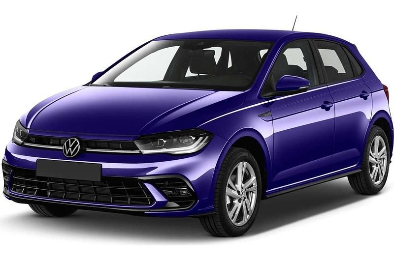 Grau (ascotgrey / schwarz) Neu 2025 VW Polo R-line Limousine | 26.490 € (Etwas zu teuer) - Bild 1/4