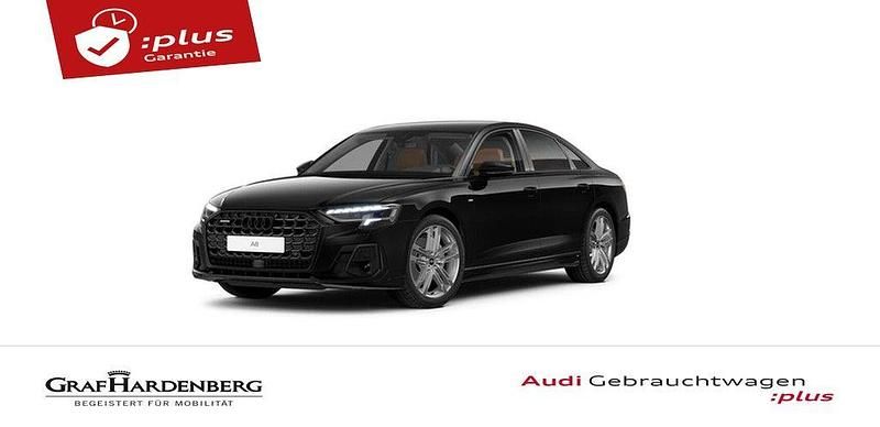 Schwarz Gebraucht 2023 Audi A8 S-Line Limousine | 61.980 € (Superpreis) - Bild 1/4