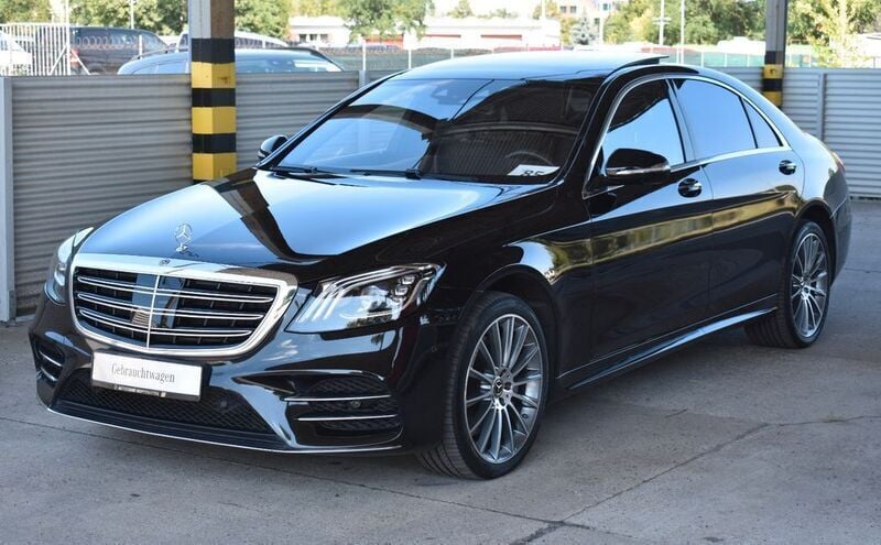 Obsidianschwarz Gebraucht 2018 Mercedes S500 AMG line Limousine | 58.499 € (Guter Preis) - Bild 1/4