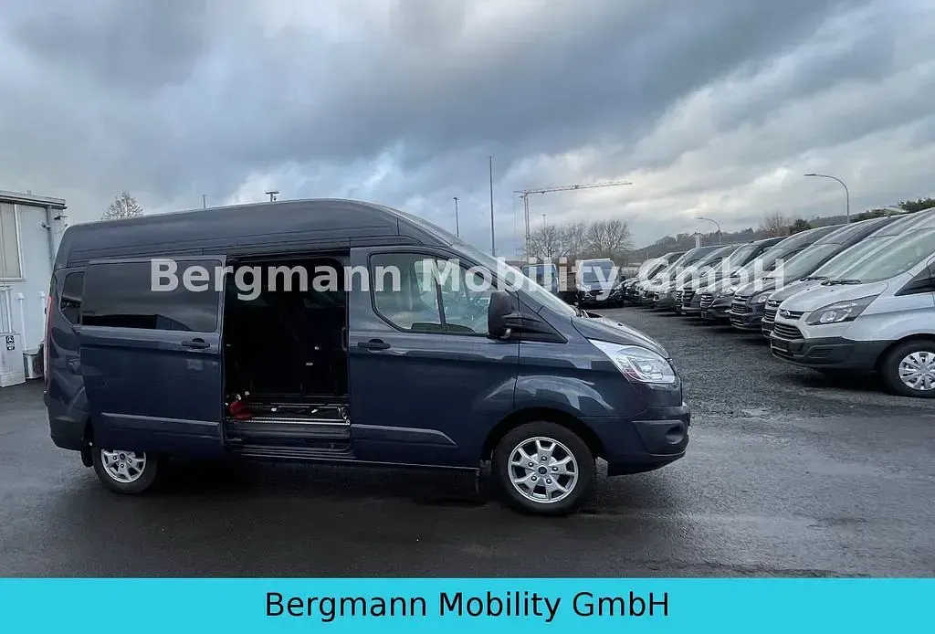 Gebraucht Ford Transit Custom 125 PS (91 kW) 2014 Midnight skygrau metallic Van / Kleinbus