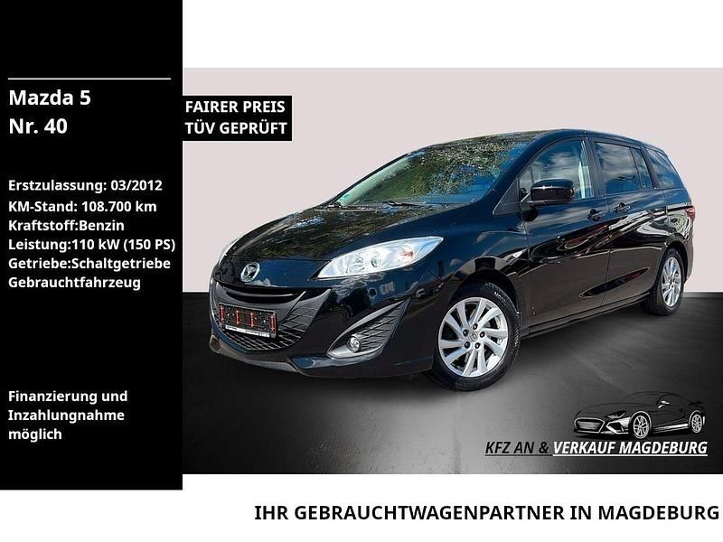 Schwarz Gebraucht 2012 Mazda 5 Center-Line Van / Kleinbus | 9.400 € (Etwas zu teuer) - Bild 1/4