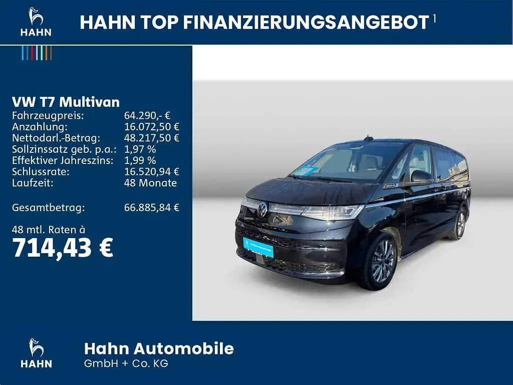 Gebraucht VW Multivan Style 177 PS (130 kW) 2025 Schwarz Van / Kleinbus
