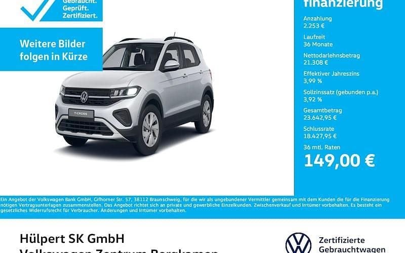 Silber Gebraucht 2025 VW T-Cross Life SUV | 23.561 € (Guter Preis) - Bild 1/4