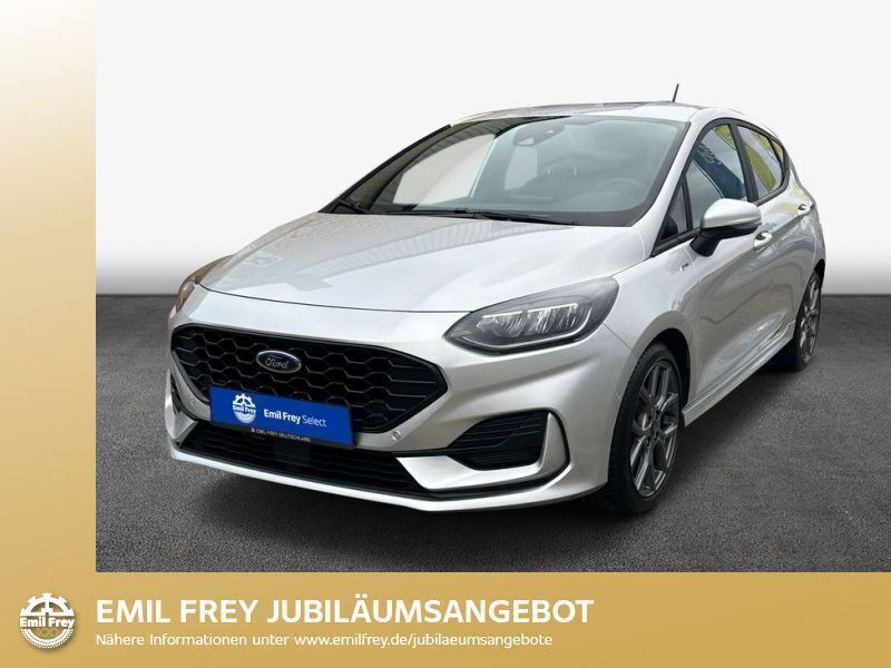 Moondust silber metallic Gebraucht 2023 Ford Fiesta ST-Line Kleinwagen | 18.250 € (Fairer Preis) - Bild 1/3