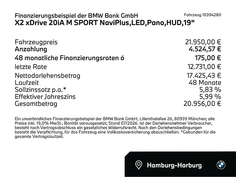 Gebraucht BMW X2 M Sport 306 PS (225 kW) 2019 Misano blau (blau) SUV