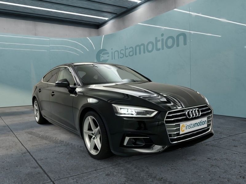 Schwarz Gebraucht 2019 Audi A5 Sportback Sport Limousine | 28.590 € (Fairer Preis) - Bild 1/4