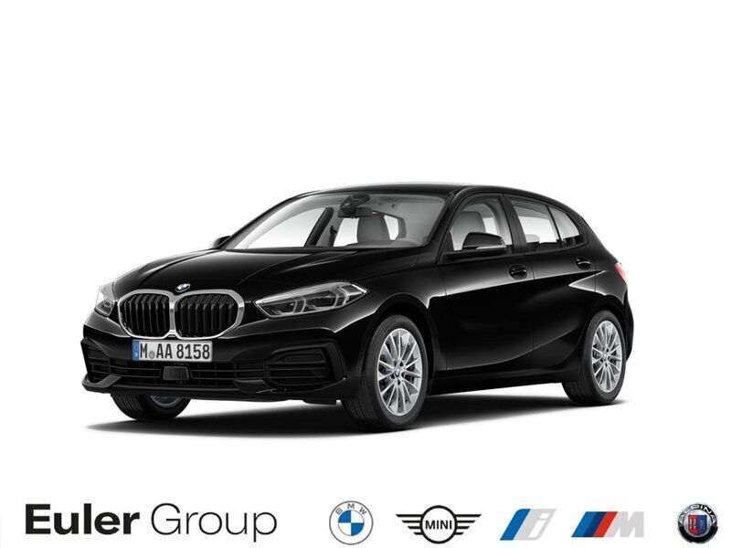 Schwarz Gebraucht 2021 BMW 116 Sport Line Kleinwagen | 20.477 € (Fairer Preis) - Bild 1/4