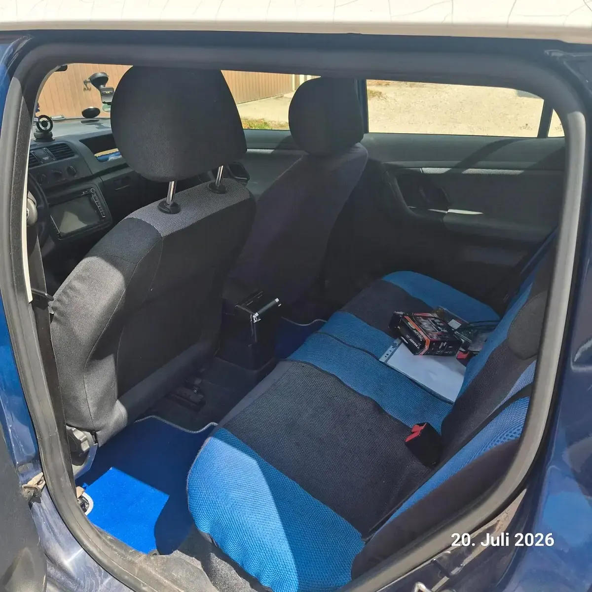 Gebraucht Skoda Fabia 2011 Blau Kleinwagen