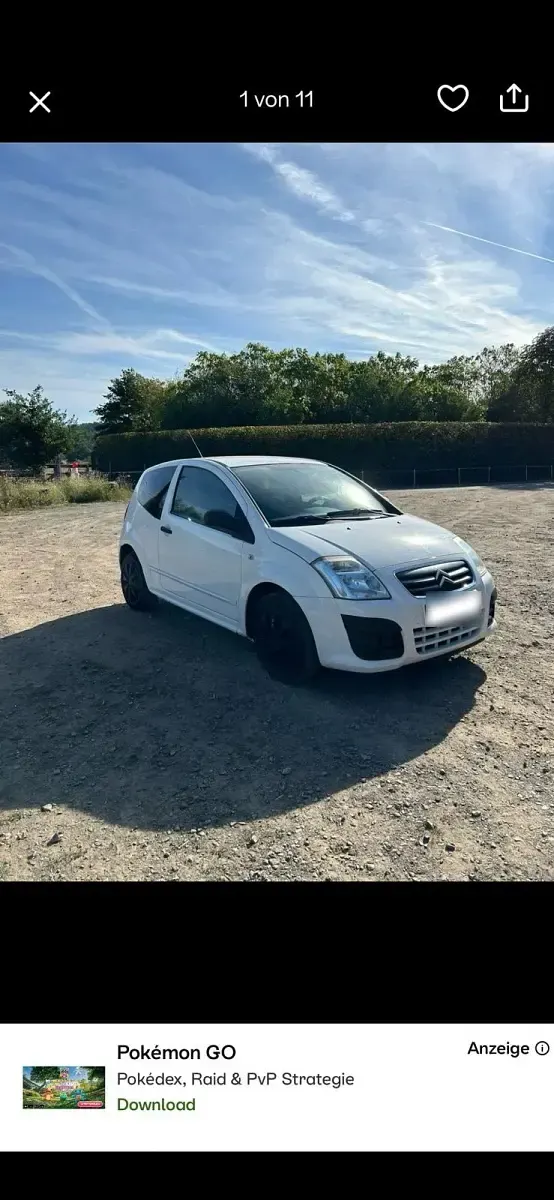 Gebraucht Citroën C2 60 PS (44 kW) 2008 Weiß Kleinwagen