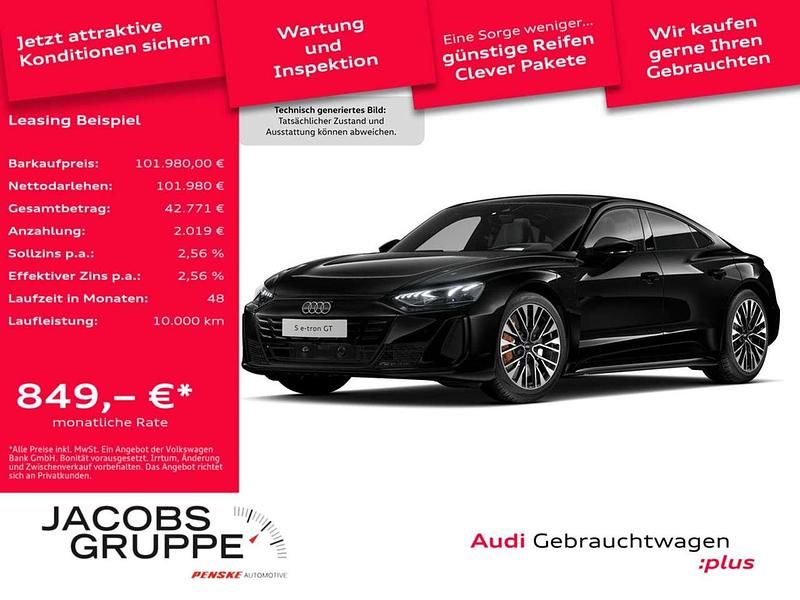 Mythosschwarz Gebraucht 2025 Audi e-tron GT quattro Sport Limousine | 101.980 € - Bild 1/4