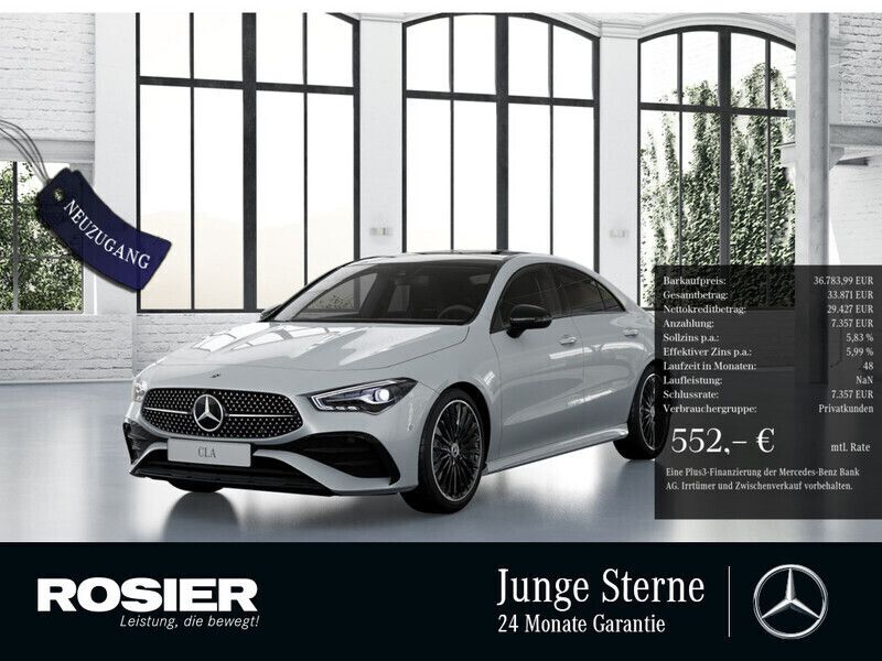 Weiss / digitalweiss Gebraucht 2024 Mercedes CLA180 Advanced Plus Limousine | 36.784 € (Etwas zu teuer) - Bild 1/4