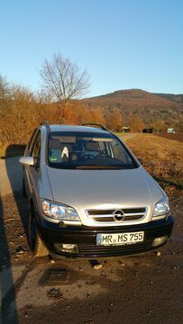 Gebraucht Opel Zafira Elegance 170 PS (125 kW) 2003 Silber Van / Kleinbus