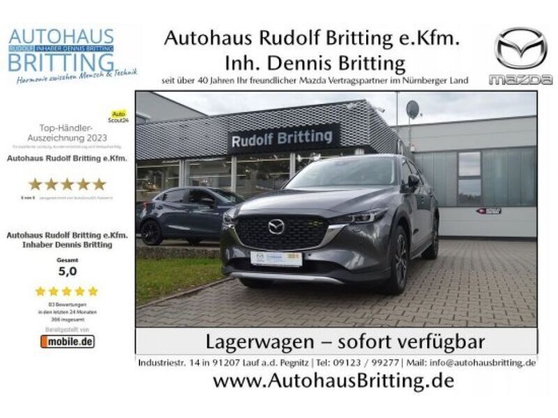 Machine grey (metallic) Gebraucht 2023 Mazda CX-5 SUV | 33.490 € (Superpreis) - Bild 1/4
