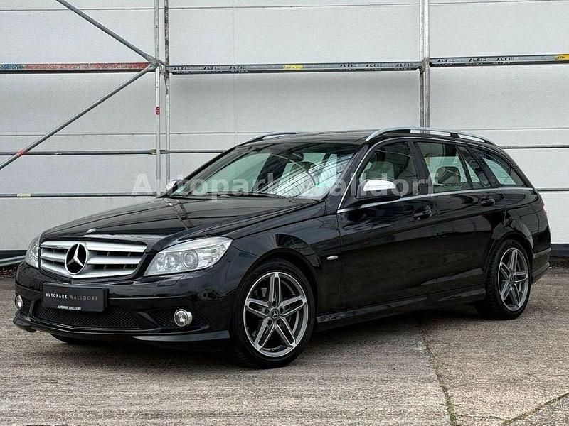 Schwarz Gebraucht 2008 Mercedes C230 AMG Kombi | 10.590 € (Teuer) - Bild 1/4