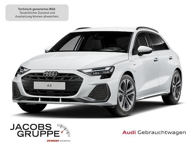 Gletscherweiß metallic Gebraucht 2025 Audi A3 Sportback e-tron S-Line Kleinwagen | 41.300 € (Fairer Preis) - Bild 1/4