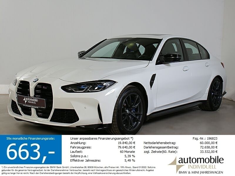 Alpinweiss Gebraucht 2024 BMW M3 Competition Edition Limousine | 77.240 € (Superpreis) - Bild 1/4