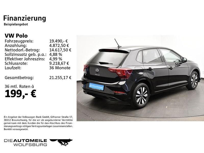 Gebraucht VW Polo Move 95 PS (69 kW) 2023 Deep black perleffekt Kleinwagen