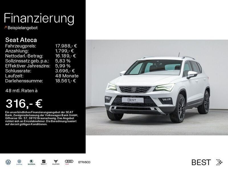 Weiß Gebraucht 2016 Seat Ateca XCELLENCE SUV | 17.988 € (Fairer Preis) - Bild 1/4