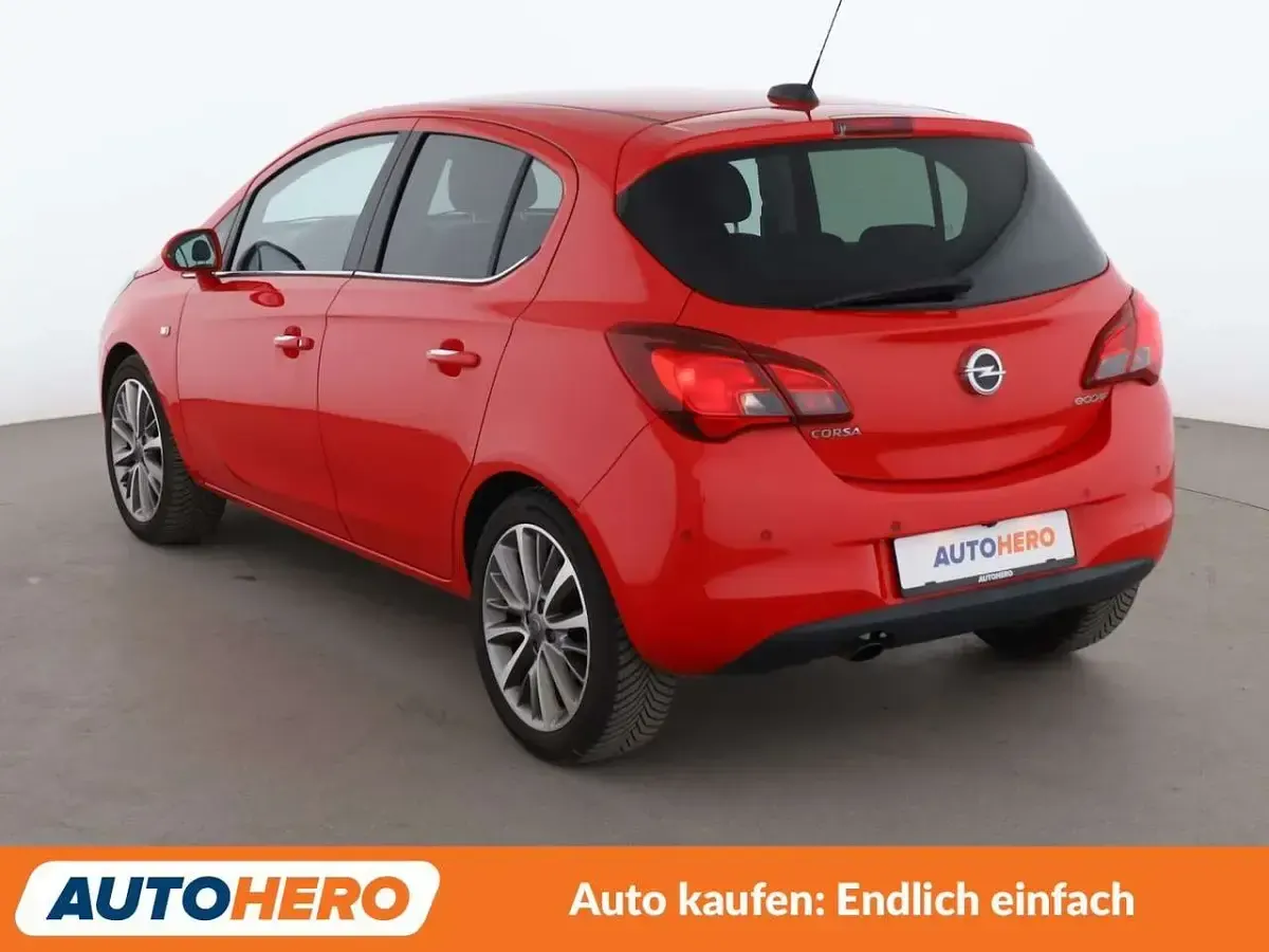 Gebraucht Opel Corsa Innovation 90 PS (66 kW) 2016 Magmarot/flame red Kleinwagen