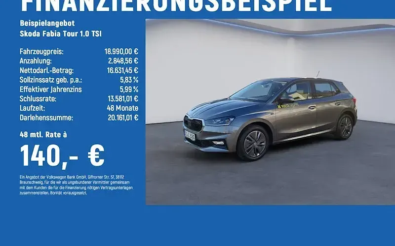 Gebraucht Skoda Fabia Tour 95 PS (69 kW) 2025 Kleinwagen