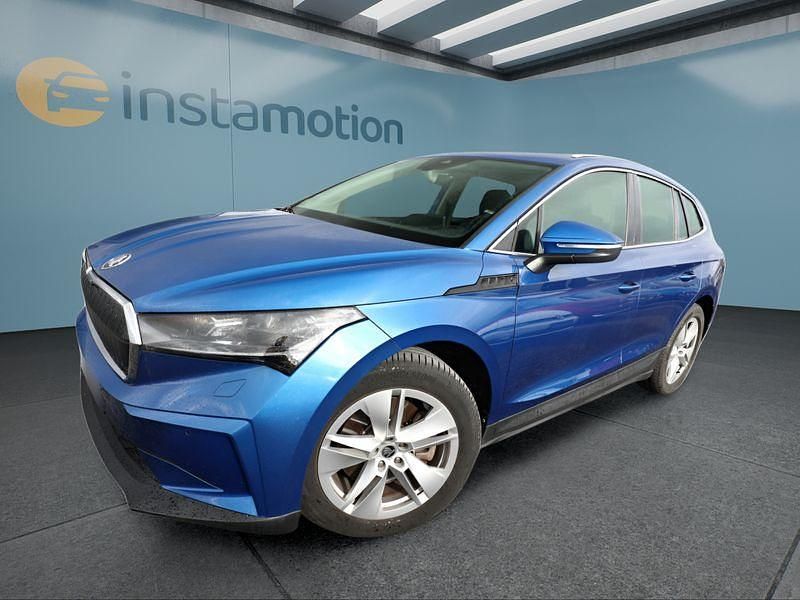 Blau Gebraucht 2021 Skoda Enyaq iV SUV | 28.299 € (Guter Preis) - Bild 1/4