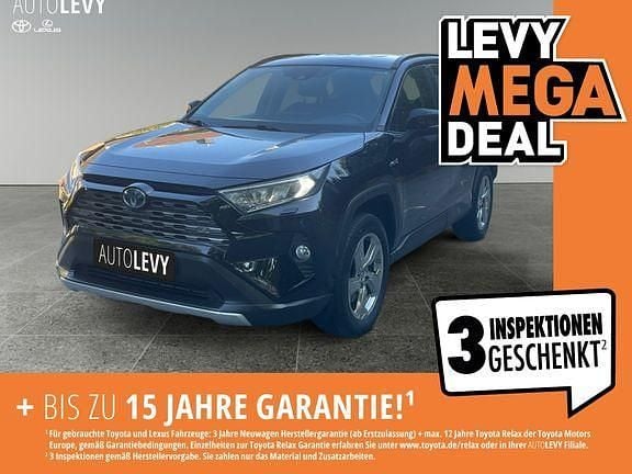 Schwarz (metallic) Gebraucht 2020 Toyota RAV4 Hybrid Team SUV | 29.888 € (Fairer Preis) - Bild 1/4