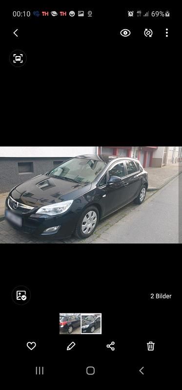 Usata Opel Astra 2010 Nero Utilitaria
