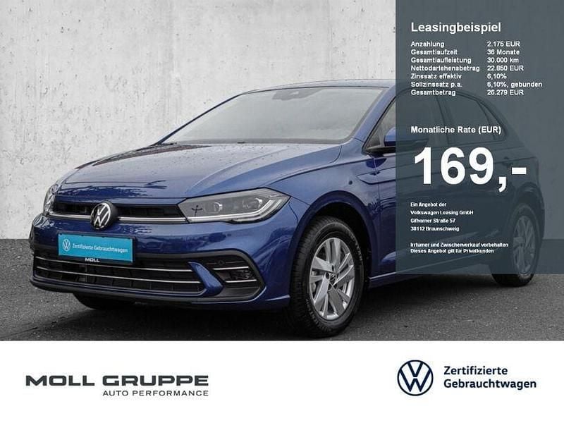 Blau Gebraucht 2025 VW Polo Style Kleinwagen | 22.350 € (Guter Preis) - Bild 1/4