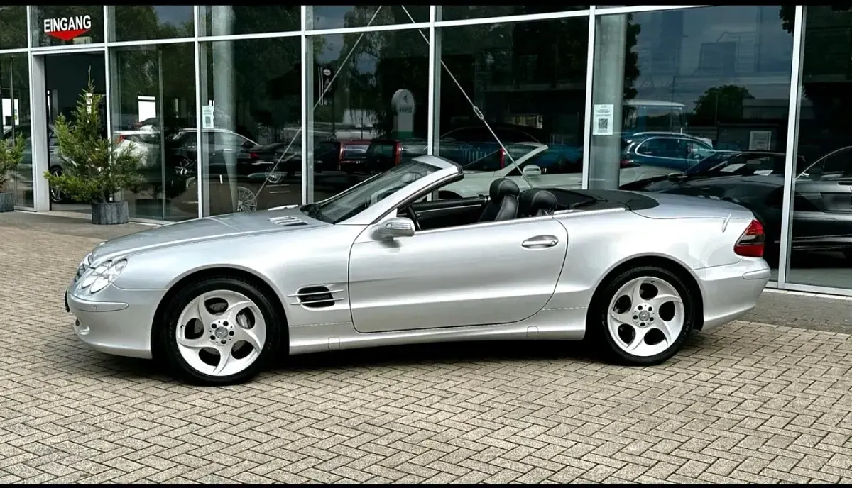 Gebraucht Mercedes SL500 Edition 306 PS (225 kW) 2005 Silber Cabrio