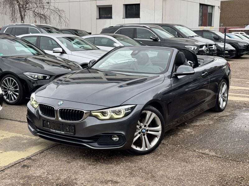 Mineralgrau metallic Gebraucht 2020 BMW 420 Sport Line Cabrio | 21.490 € (Superpreis) - Bild 1/4