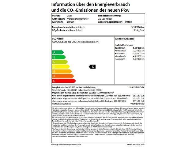 Gebraucht Audi A3 Sport 150 PS (110 kW) 2025 Arkonaweiß Kombi