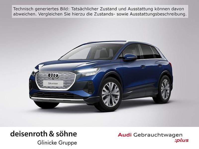 Navarrablau metallic Gebraucht 2025 Audi Q4 e-tron Advanced SUV | 45.405 € (Etwas zu teuer) - Bild 1/4