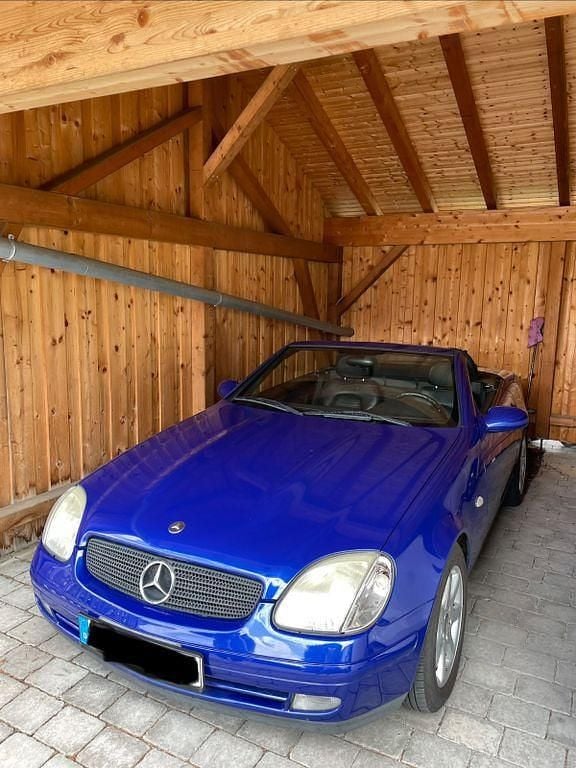 Blau Gebraucht 1999 Mercedes SLK200 Cabrio | 5.100 € (Superpreis) - Bild 1/4