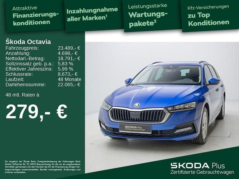 Blau Gebraucht 2022 Skoda Octavia Ambition Kombi | 23.489 € (Guter Preis) - Bild 1/4