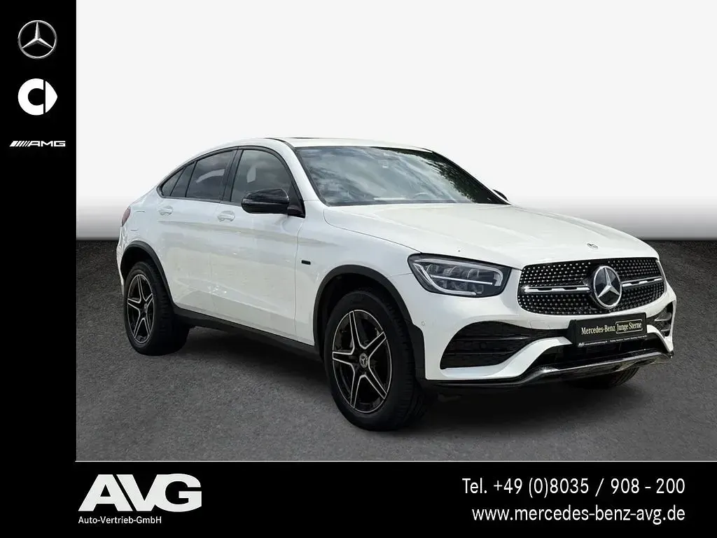 Gebraucht Mercedes GLC300de AMG line 306 PS (225 kW) 2020 Weiß Coupé