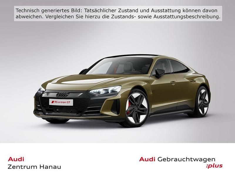 Taktikgrün metallic Gebraucht 2022 Audi RS e-tron GT Ambiente Limousine | 63.869 € (Superpreis) - Bild 1/4