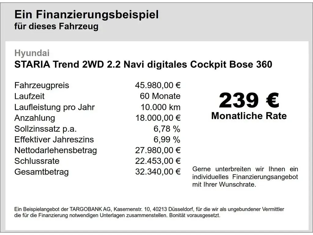 Gebraucht Hyundai Staria Trend 177 PS (130 kW) 2024 Schwarz Van / Kleinbus