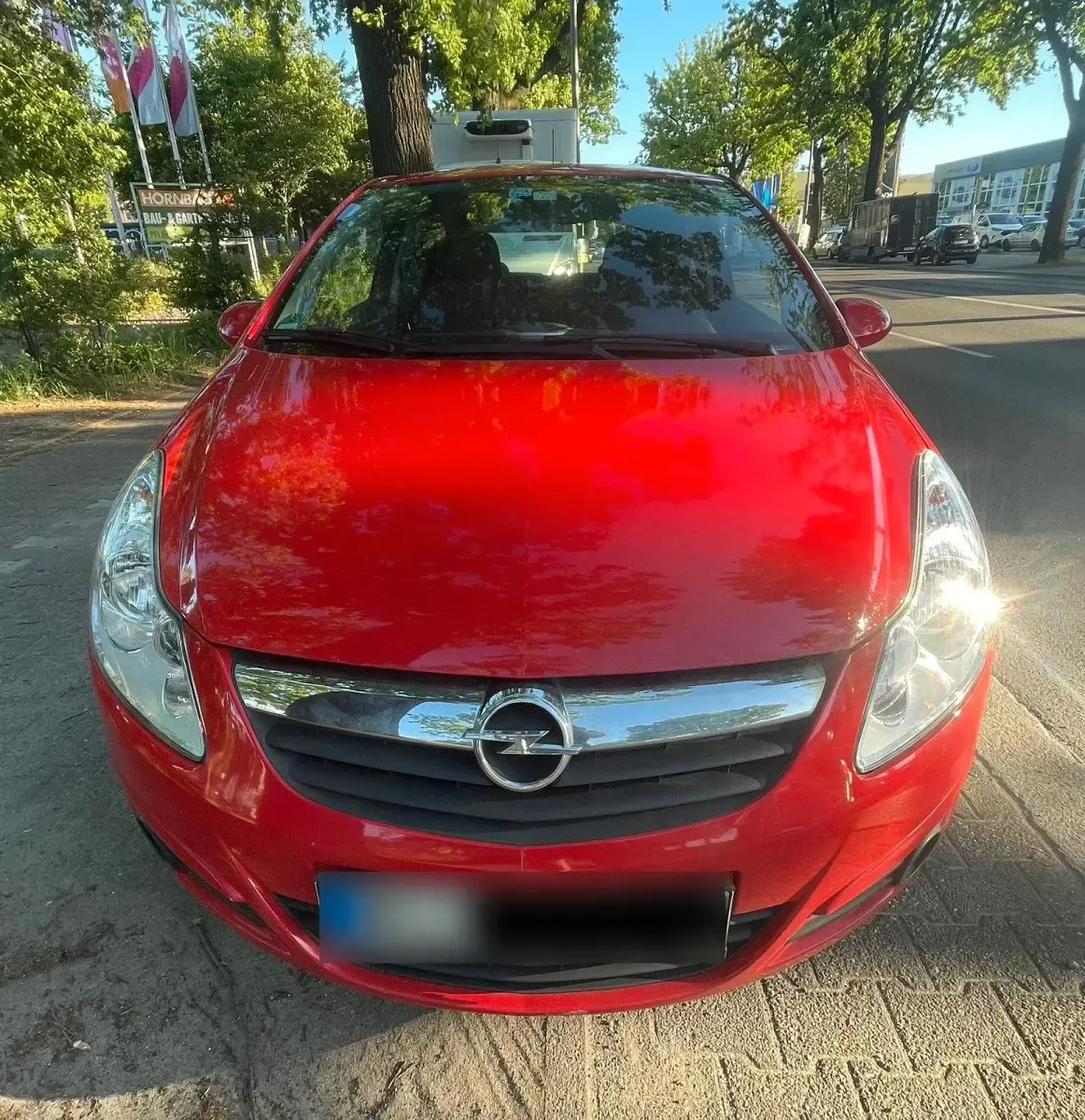 Gebraucht Opel Corsa 70 PS (51 kW) 2008 Rot Kleinwagen
