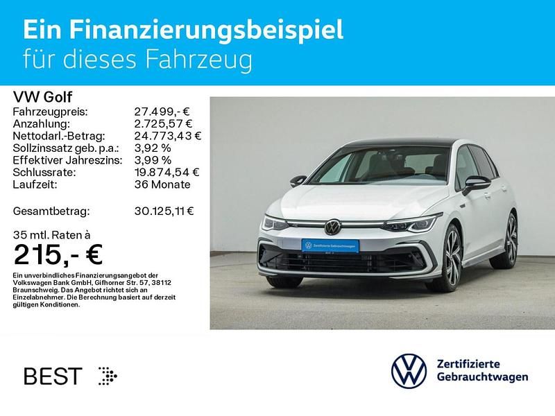 Gebraucht VW Golf VIII Style 150 PS (110 kW) 2022 Oryxweiß perlmutteffekt Limousine