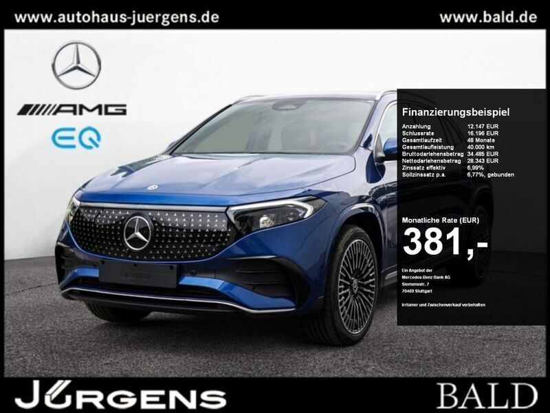 Blau spektralblau Gebraucht 2024 Mercedes EQA300 AMG SUV | 42.840 € (Etwas zu teuer) - Bild 1/4