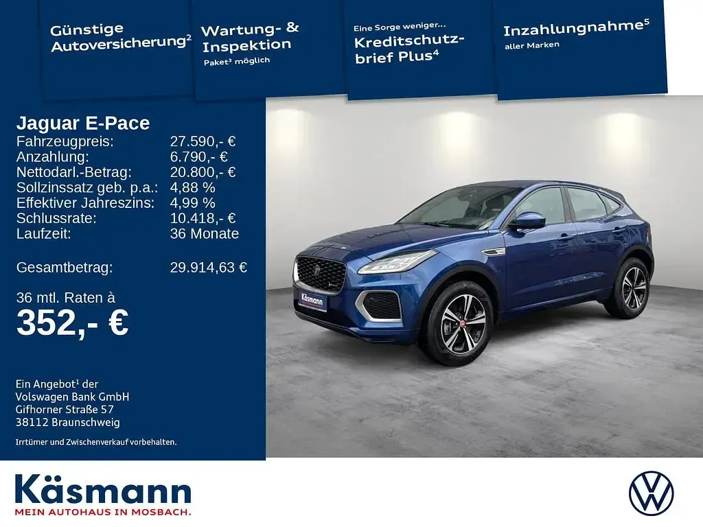 Gebraucht Jaguar E-Pace R-Dynamic 160 PS (117 kW) 2022 Blau SUV