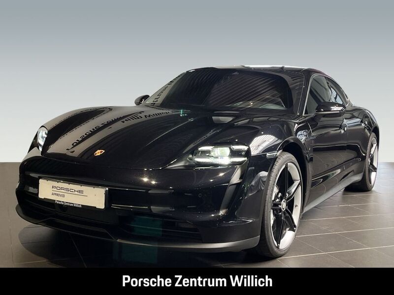 Tiefschwarzmetallic Gebraucht 2021 Porsche Taycan 4S Limousine | 64.790 € (Fairer Preis) - Bild 1/4