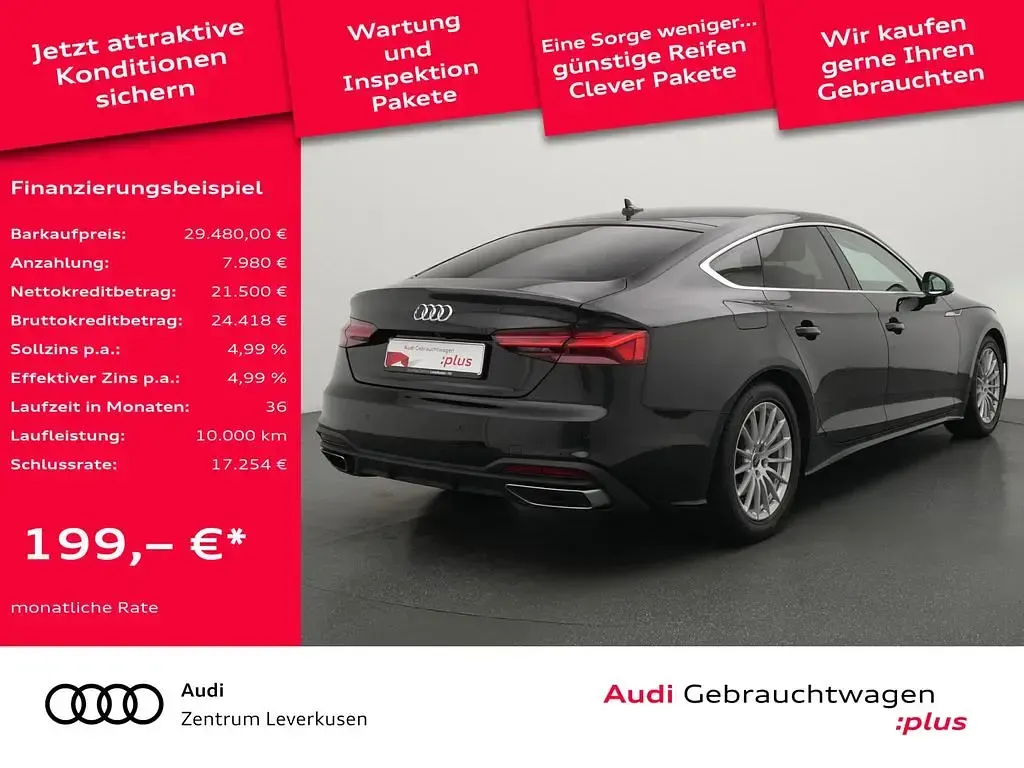Gebraucht Audi A5 Sportback Performance 163 PS (119 kW) 2023 Schwarz Kleinwagen
