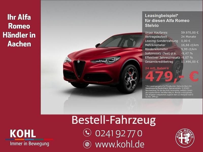 Rot Neu 2025 Alfa Romeo Stelvio Veloce SUV | 59.970 € (Etwas zu teuer) - Bild 1/4