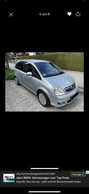 Gebraucht Opel Meriva 70 PS (51 kW) 2007 Silber Van / Kleinbus
