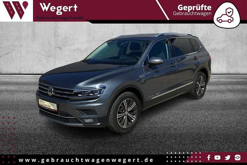 Platinum grey metallic Gebraucht 2018 VW Tiguan Allspace Highline SUV | 24.950 € (Fairer Preis) - Bild 1/4