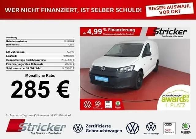 Weiß (candyweiß) Gebraucht 2024 VW Caddy Maxi Van / Kleinbus | 23.995 € (Superpreis) - Bild 1/4