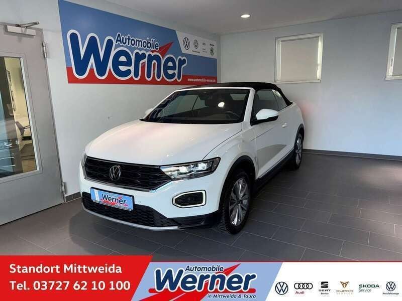 Weiß Gebraucht 2020 VW T-Roc Cabriolet Style Cabrio | 20.780 € (Guter Preis) - Bild 1/4