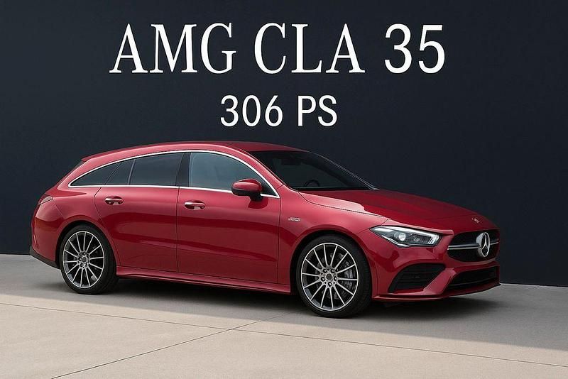 Rot Gebraucht 2020 Mercedes CLA35 AMG Shooting Brake AMG Kombi | 37.200 € (Fairer Preis) - Bild 1/4